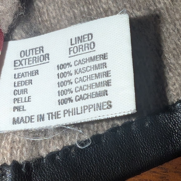 MENS DENTS Black Leather Gloves Cashmere Lined Andover Style Size 9 - Picture 5 of 7